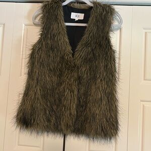 Faux fur vest
